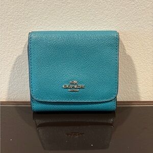 New, Teal Coach Wallet